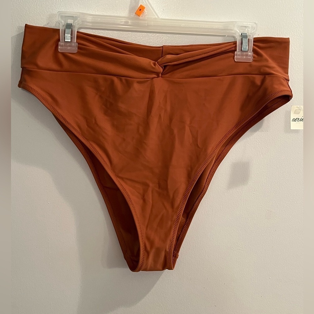 Aerie Twist High Cut Cheeky Bikini Bottom XXL - Picture 3 of 7